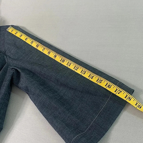 Rafaella Button Down 3/4 Sleeve Blazer Lightweight Jacket Size 8 Slate Blue - Picture 9 of 13